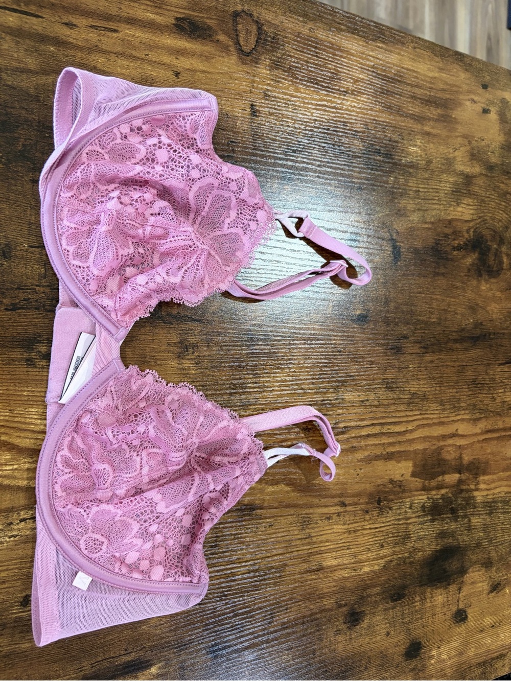 Victoria's Secret Pink Lace Underwire Bra